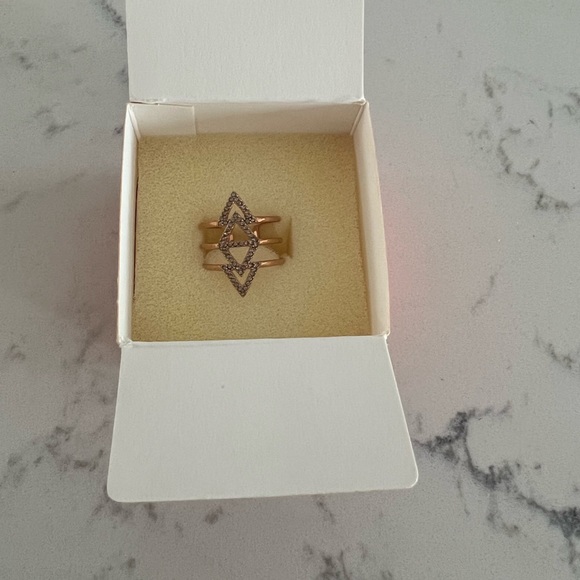 Stella & Dot Pave Spear Ring - Rose Gold - Picture 3 of 3